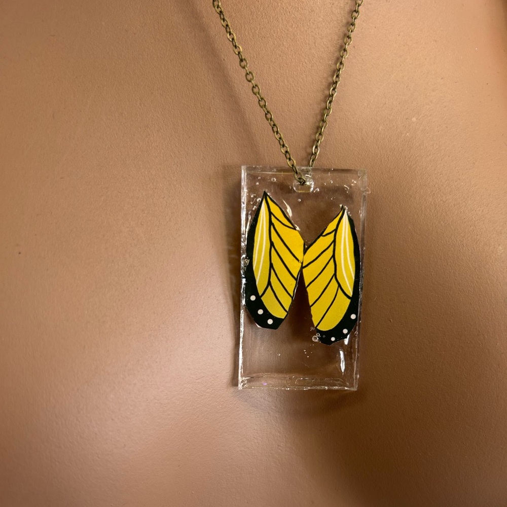Handmade resin necklace